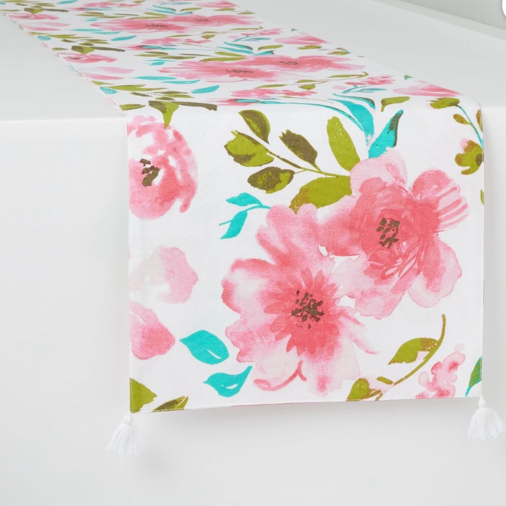 🤍EASTER FLORAL DECORATIVE  RUNNER